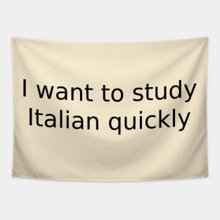 I want to study Italian quickly Tapestry