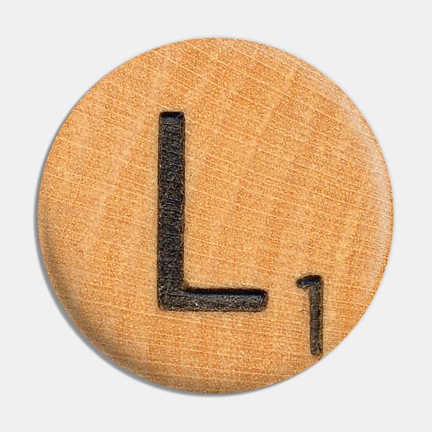 scrabble tile 'L' Pin by RandomGoodness