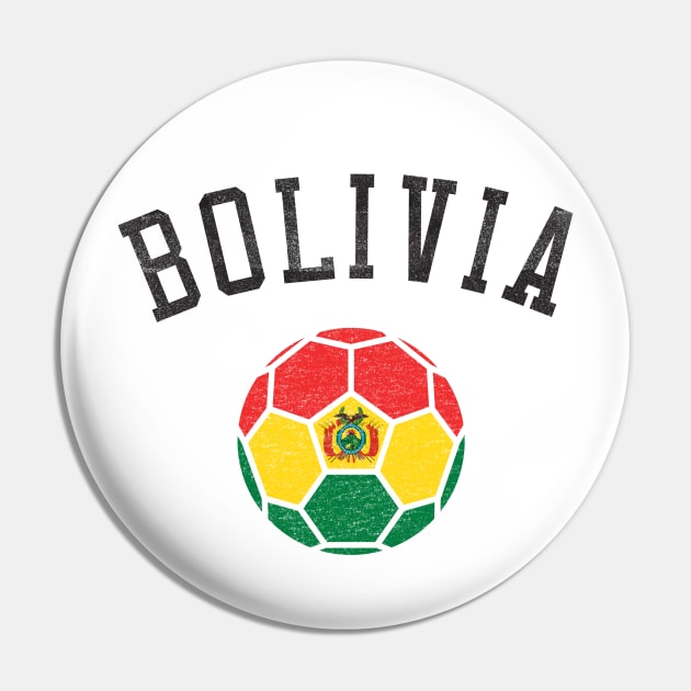 Bolivia Soccer Team Heritage Flag Pin by ryanjaycruz