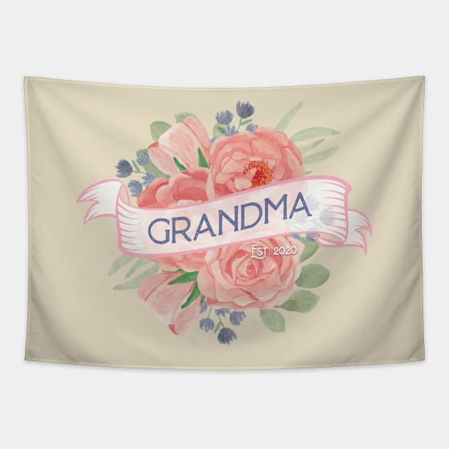 Grandma Est. 2020 Tapestry by Gestalt Imagery