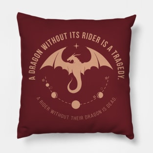 Fourth Wing Romantasy Fantasy - YA Dark Academia books Pillow