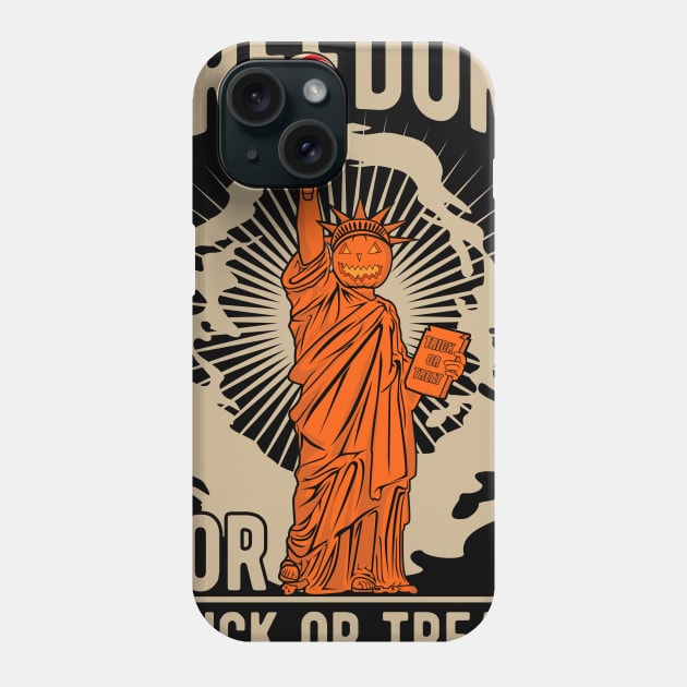 Halloween Liberty Phone Case by beanbeardy