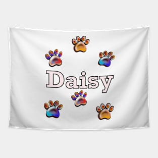 The best personalised dog lover gifts 2024 - paw prints custom name Daisy Tapestry