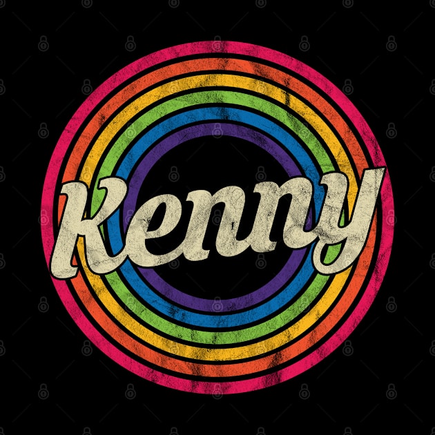 Kenny - Retro Rainbow Faded-Style by MaydenArt