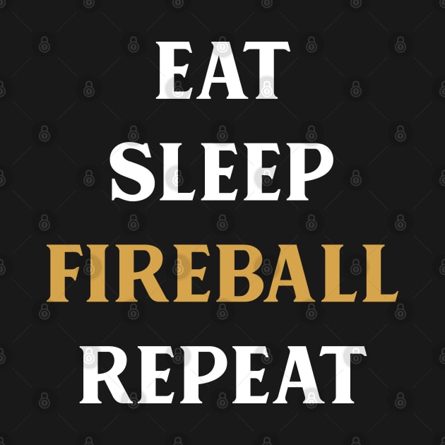 Eat Sleep Fireball Repeat Tabletop RPG Addict by pixeptional