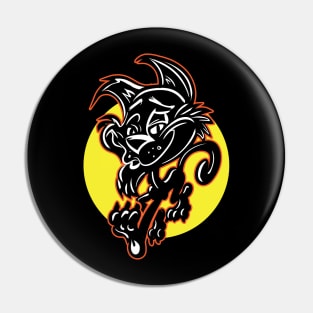 Black Cat Strut Pin