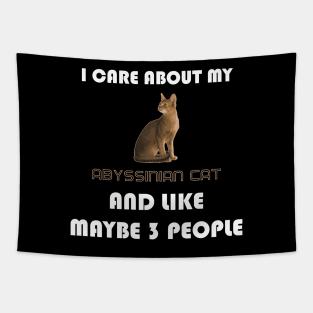 I Care About My Abyssinian Cat and Like Maybe 3 People Tapestry