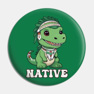 Native American Indigenous Trex Pin