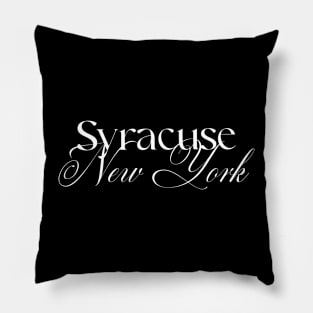 Syracuse New York word design Pillow