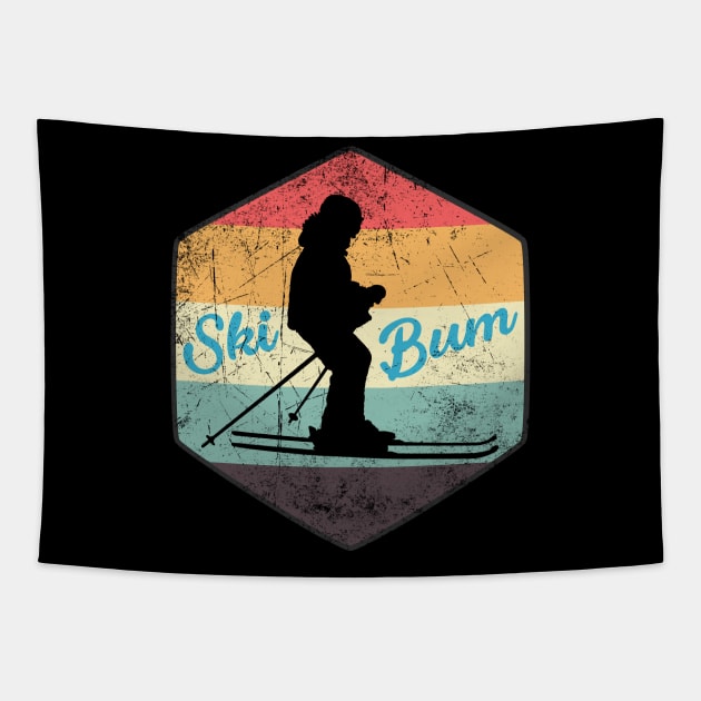 70's Retro Ski Bum Tapestry by jpmariano