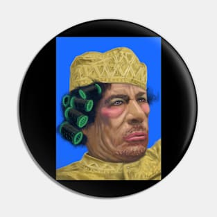 Gaddafi's Bad Hair Day Pin