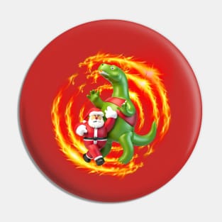 Santasaurus Rex Pin