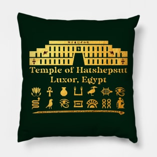 Ancient Temple of Hatshepsut: Luxor, Egypt Pillow