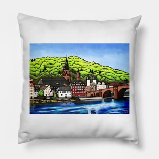 Heidelberg old town Pillow