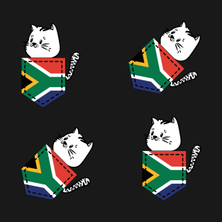 Patriotic Pocket Pussy - Cat Lover -  South African Patriot T-Shirt