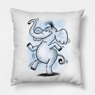 Dancing Elephant Pillow