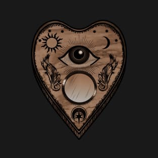 Halloween Spirit Board Wooden Planchette Spiritual Gifts T-Shirt