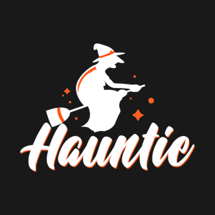 Halloween Aunt Costume Hauntie T-Shirt