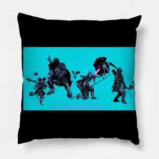 Dangerous Neon Dreams Pillow