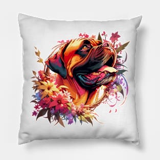 Bullmastiff Joyful Mothers Day Dog Mom Gift Pillow