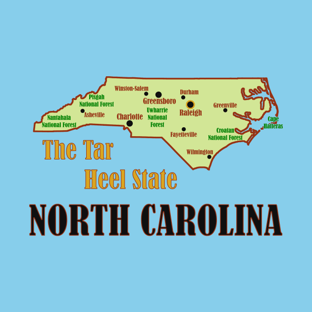 North Carolina Map by Pr0metheus