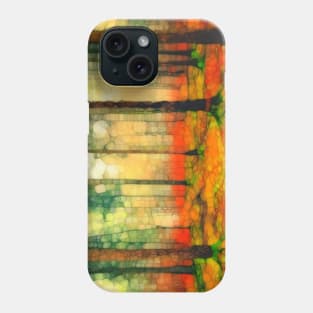 Light in the autumn woods Phone Case