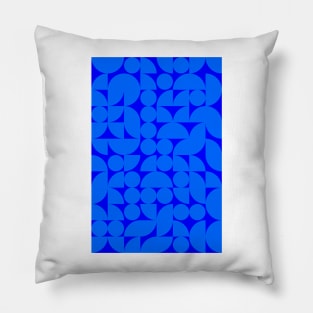 Men Bluish Geometric Pattern - Shapes #9 Pillow