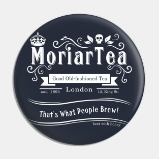 MoriarTea (new, white) Pin