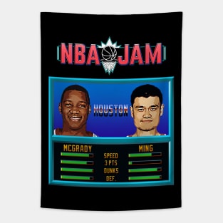 NBA JAM - TMAC and YAO Tapestry