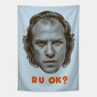 R U OK? - on light background Tapestry