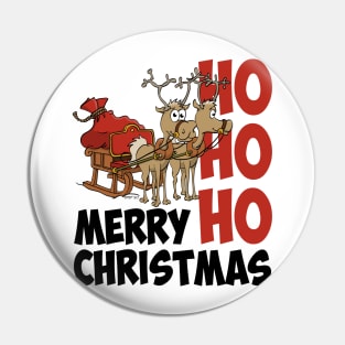 Hohoho Merry Christmas, Santa’s reindeers Pin