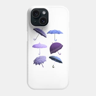 Fun Umbrellas Pattern - Lavender Phone Case