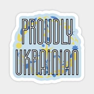Proudly Ukrainian -peace Magnet