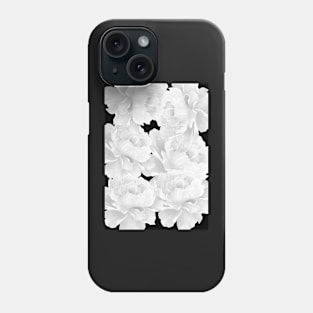 White peony Phone Case