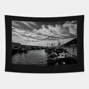 North Shields Fish Quay in Monochrome Tapestry