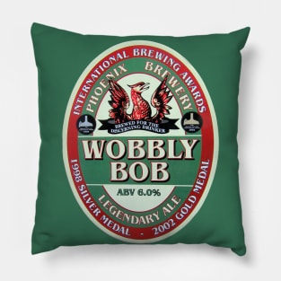 Wobbly Bob Legendary Ale pump clip Pillow