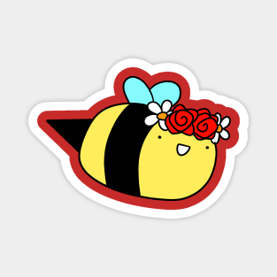 Flower Crown Bee Magnet