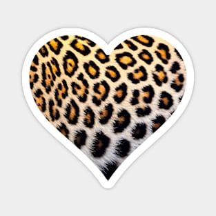 A  my Heart for you in leopard spots Magnet