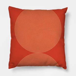 Radial Mid Century Geometric Art, Modern Wall Art Pillow