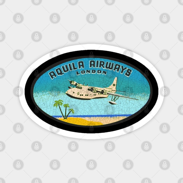 Aquila Airways London Magnet by Midcenturydave