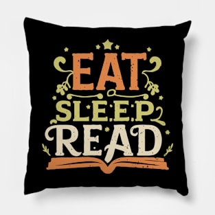 Eat Sleep Read, Funny Reading Pillow