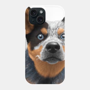 Cute Australian Cattle Dog Drawing Phone Case