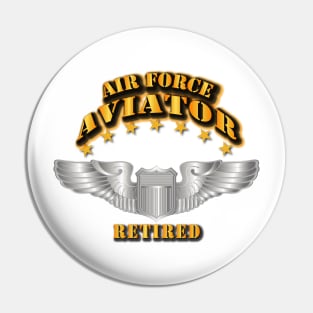 Air Force Aviator - Pilot - Basic Wings - Retired Pin