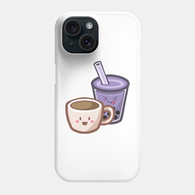 Taro Boba and Coffee xP Phone Case by scumsuck