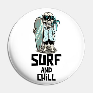 Surf and Chill - Surf Tee Pin