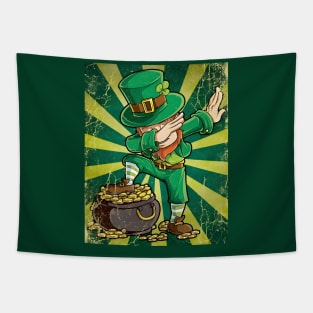 St. Patricks Gold Dabbing Tapestry