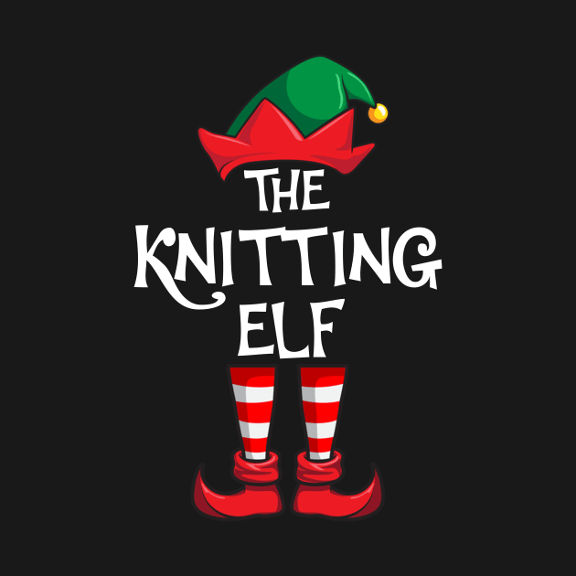 Knitting Elf Matching Family Christmas by hazlleylyavlda