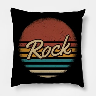 Rock Vintage Text Pillow