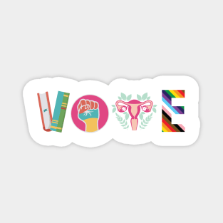 Vote Banned Books Reproductive Rights Political Activism Gift For Women Magnet