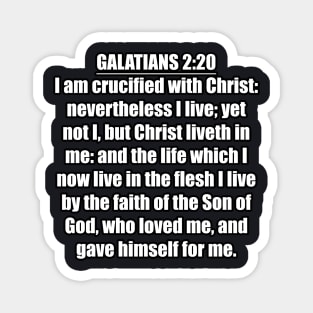 Galatians 2:20 KJV Magnet